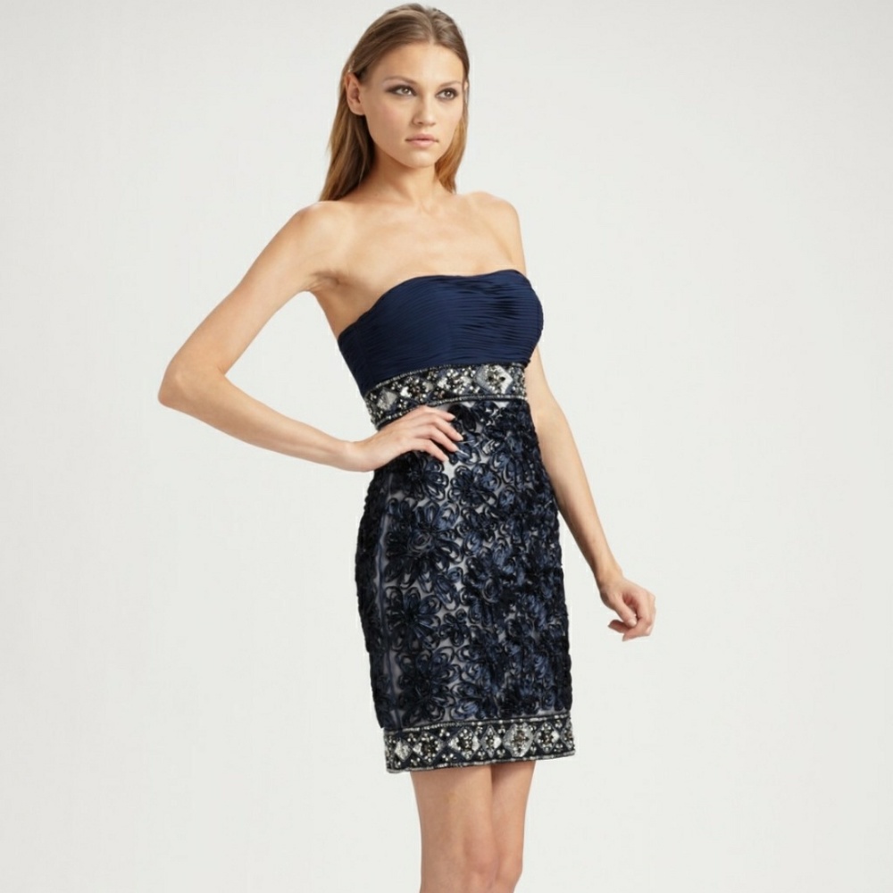 Brand New Sue Wong Strapless Evening Dress